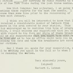 Letter: 1953 August 6