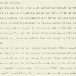 Press Release: 1953 January 10