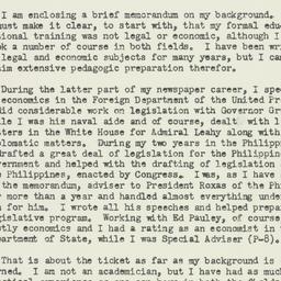 Letter: 1949 December 2