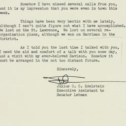 Letter: 1952 June 21