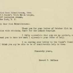 Letter: 1932 October 24