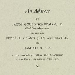 Pamphlet: 1938 January 26