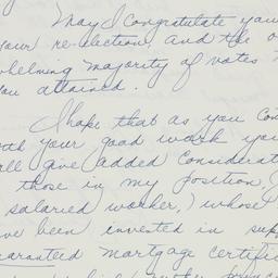 Letter: 1936 November 7