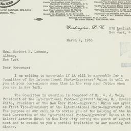 Letter: 1936 March 4