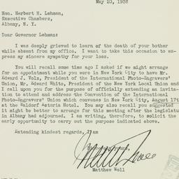 Letter: 1936 May 20