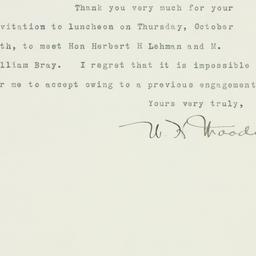 Letter: 1932 October 11