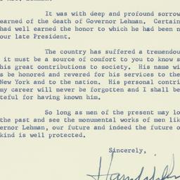 Letter: 1963 December 6