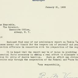 Letter: 1933 January 21