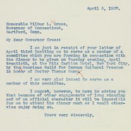 Letter: 1937 April 8