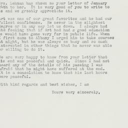 Letter: 1960 January 27