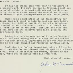 Letter: 1960 January 24