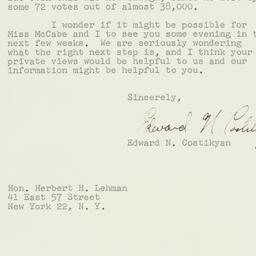 Letter: 1959 November 4