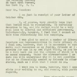 Letter: 1950 October 10