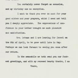 Letter: 1959 April 3