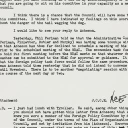 Letter: 1957 August 28