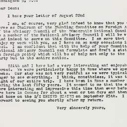 Letter: 1957 September 2
