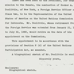Letter: 1950 July 5