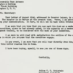 Letter: 1957 August 28