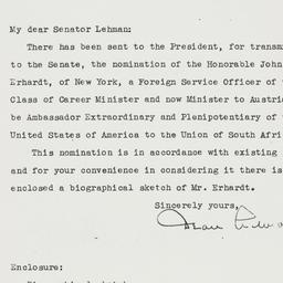 Letter: 1950 May 2