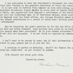 Letter: 1954 June 7