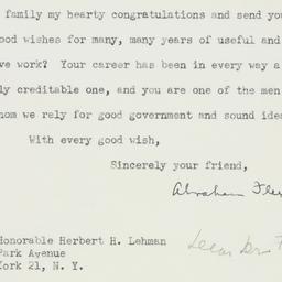 Letter: 1953 March 26