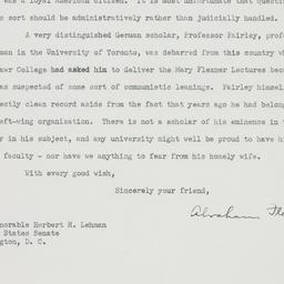 Letter: 1950 February 3