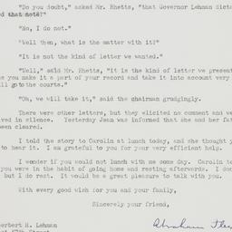 Letter: 1948 November 16