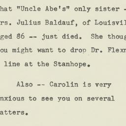 Memorandum: 1957 April 22