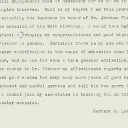 Telegram: 1956 November 12