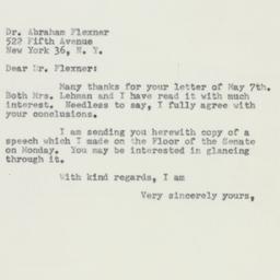Letter: 1954 May 12