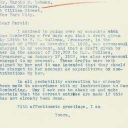 Letter: 1933 March 2