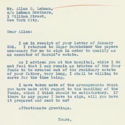 Letter: 1934 January 25