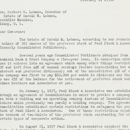 Letter: 1938 February 1