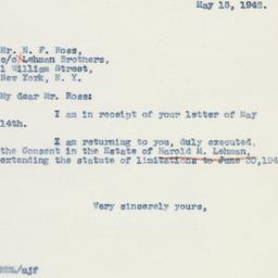 Letter: 1942 May 15
