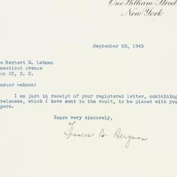 Letter: 1945 September 28