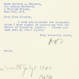 Letter: 1940 June 30
