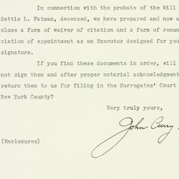 Letter: 1936 March 2