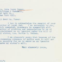 Letter: 1936 March 3
