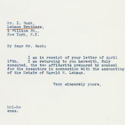 Letter: 1941 April 18