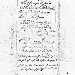 [Document, 1785 May 26]