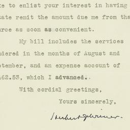Letter: 1930 December 11