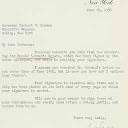 Letter: 1936 June 30