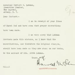 Letter: 1933 March 3