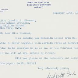 Letter: 1936 November 12