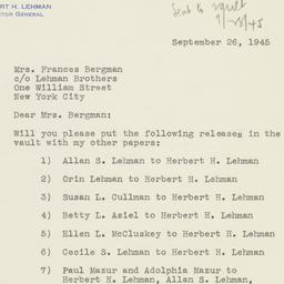 Administrative Record: 1945...