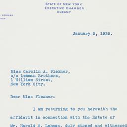 Letter: 1935 January 5