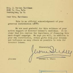Letter: 1949 November 7
