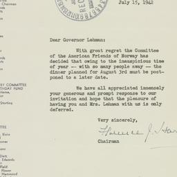 Letter: 1942 July 15