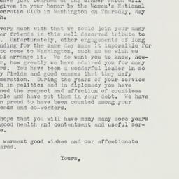 Letter: 1960 May 14