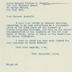 Letter: 1933 January 13